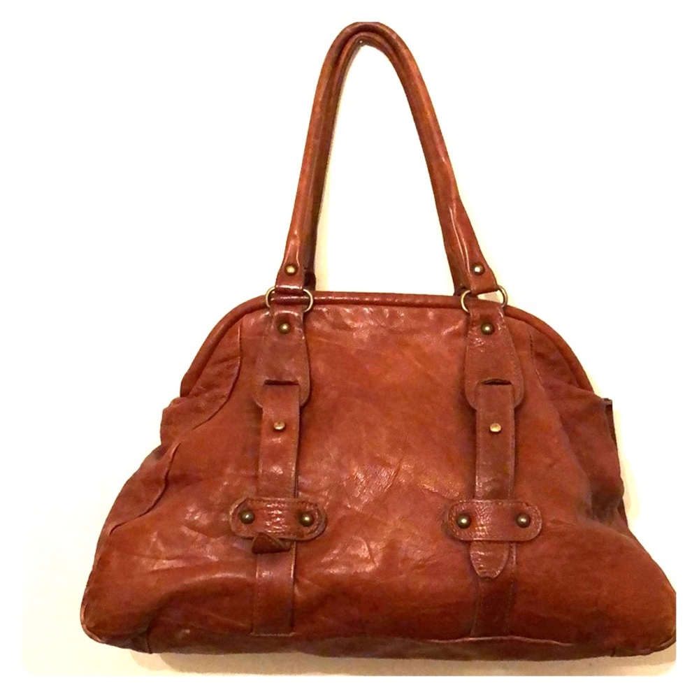 Anthropologie Leather handbag “Corsia” brand!